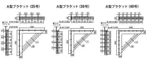 株式会社アカギ 製品ガイド Ａ型ブラケットシリーズ